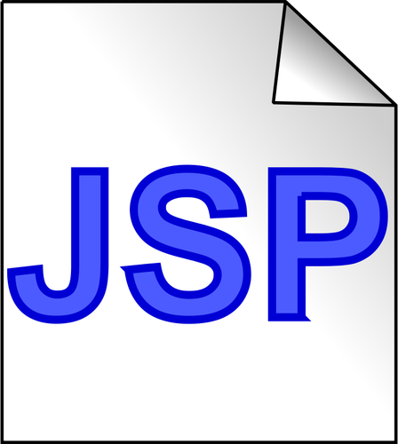 Gambar vektor ikon halaman JSP