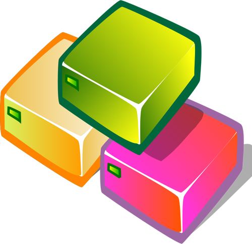 Image de multi couleur serveurs réseau