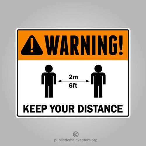 Mantenga su signo de distancia