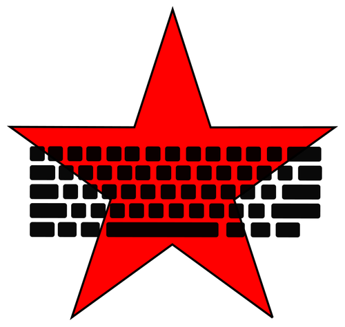 Imagem vetorial de teclado comunista