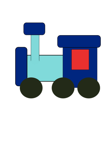 ट्रेन का खिलौना वेक्टर चित्रण