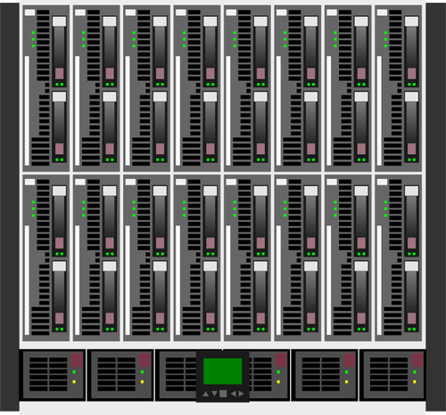 HP C7000 数据中心矢量图像