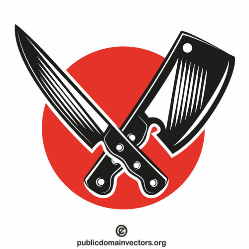 Butcher shop logotyp koncept