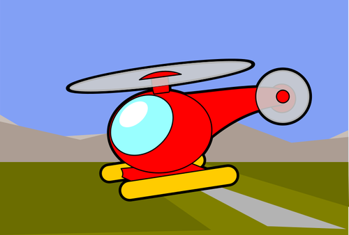 Kreslený obrázek helikoptéry