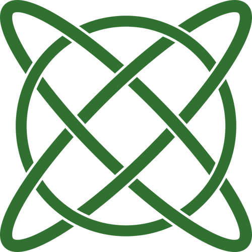 Vector afbeelding van atoom pad tekenen in een cirkel