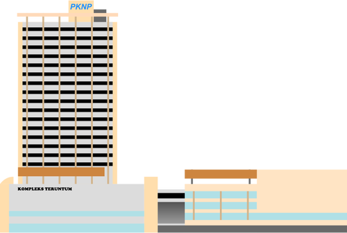 Kompleks Teruntum vector de la imagen del edificio