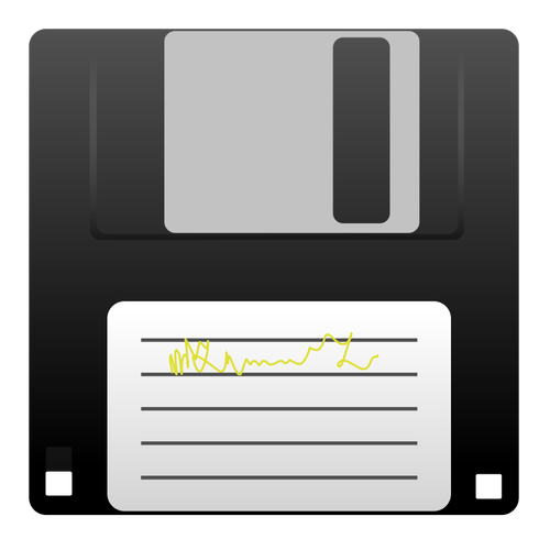 Immagine vettoriale di un disco floppy