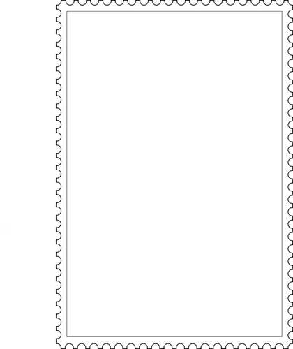 Vektorový obrázek ozubeného hranice poštovní razítko šablony