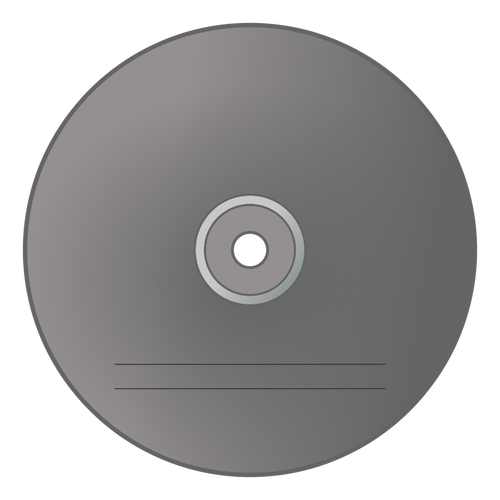 Szary CD etykieta grafika wektorowa