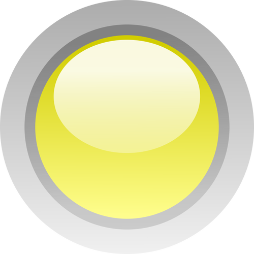 Doigt taille bouton jaune vector clip art