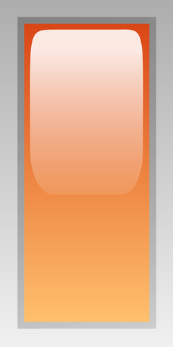 Rektangulær oransje boks vector illustrasjon