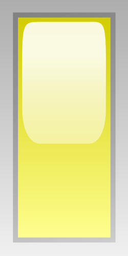 Ilustracja wektorowa prostokątne pudełko żółty