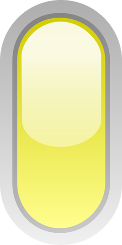 Dik hap şeklinde sarı düğmeye vektör küçük resim