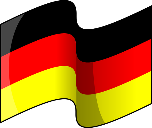 Vlajka Německo vektorový obrázek