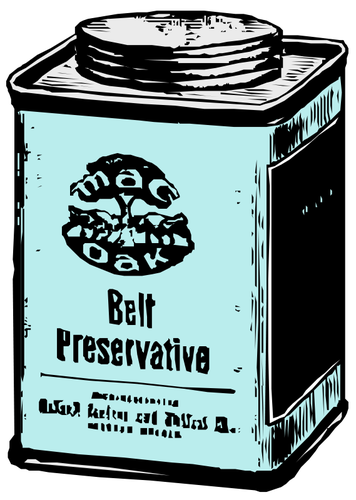 Vector illustration of old can