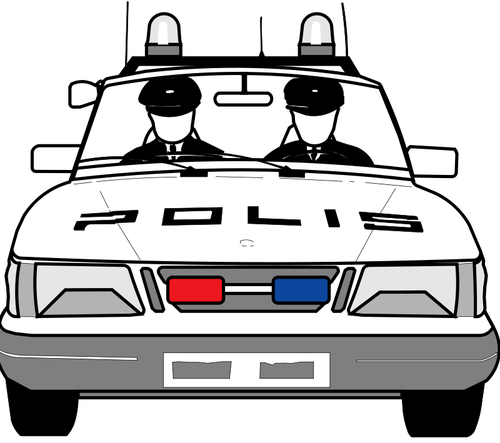 Vector auto polizia