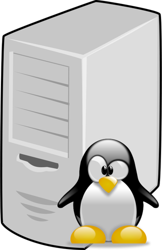 Linux server vektor gambar