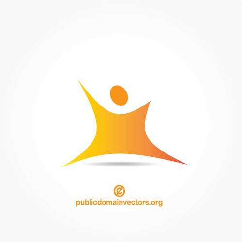 Glade mennesker logo design