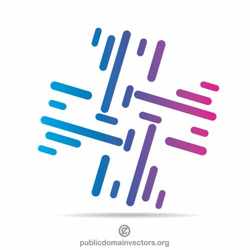 Логотип концептуальный клип искусства