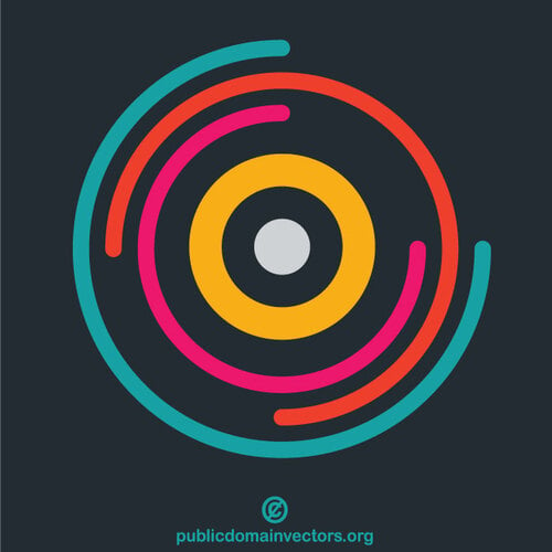 Logo ontwerp gekleurde cirkels