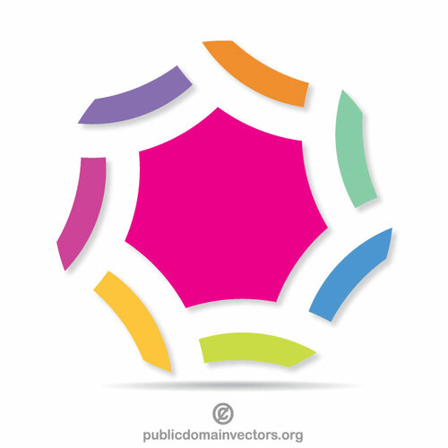 Colorful company logo concept