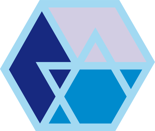 Логотип синий вектор
