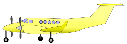 Obrázek žluté letadlo
