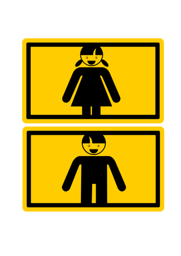 Homme et femme signe