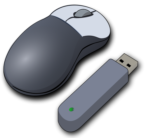 Wireless mouse vector image