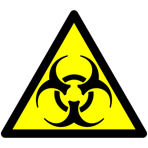 Biohazard aviso sinal vector