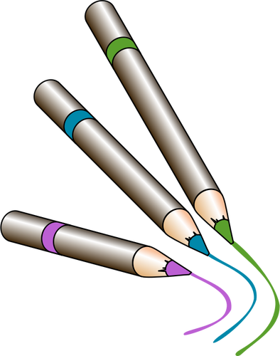 Lápis de grafite para colorir gráficos vetoriais