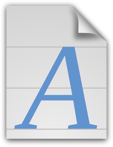 Generic font icon