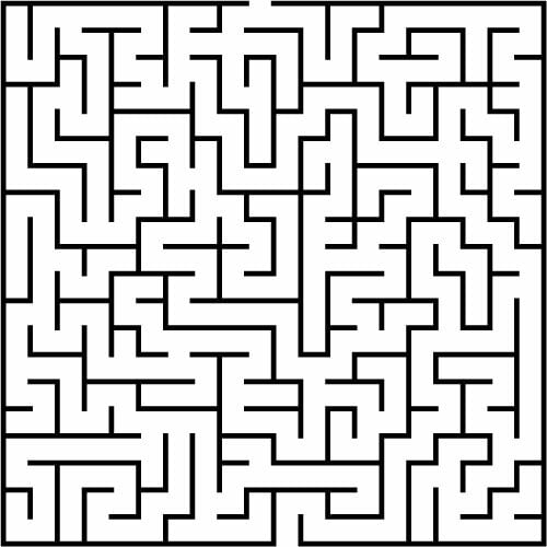 Labirint puzzle ilustraţia vectorială