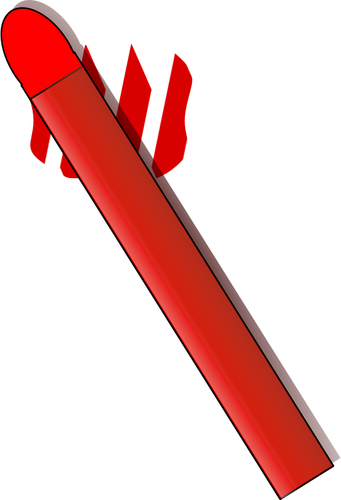 Grafika wektorowa z czerwonym woskiem pastelowe