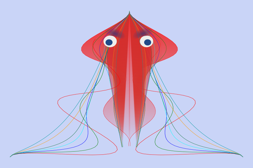 Denizanası vektör görüntü