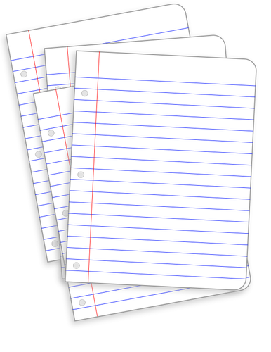 Lined pages vector image