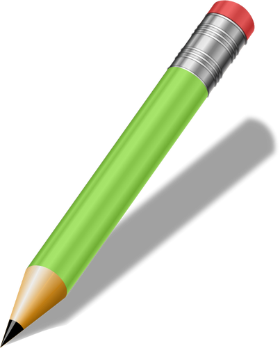 Ostré zelená tužka Vektor Klipart