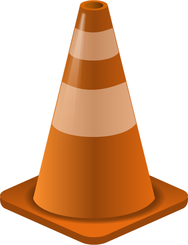 Vector image of traffic cone