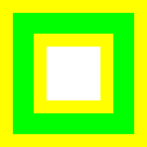 緑と黄色の正方形のベクトル画像