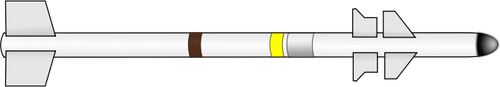 Illustration vectorielle de missile de l