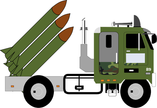 Raket vrachtwagen