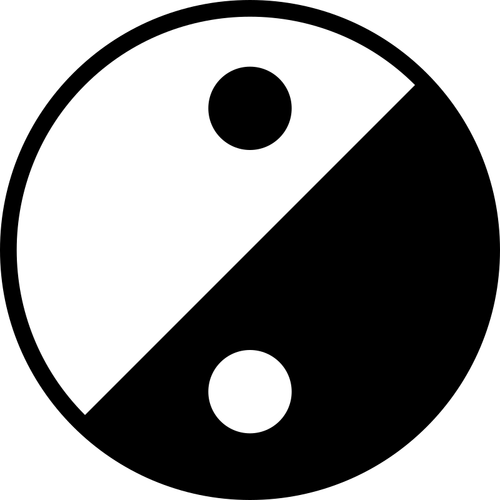 Enkel Yin Yang ikon