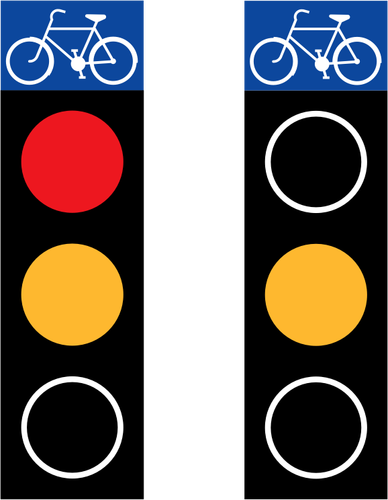 Gráficos del vector de semáforos bicicleta