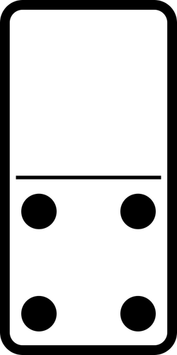 Domino ubin 0-4 vektor gambar
