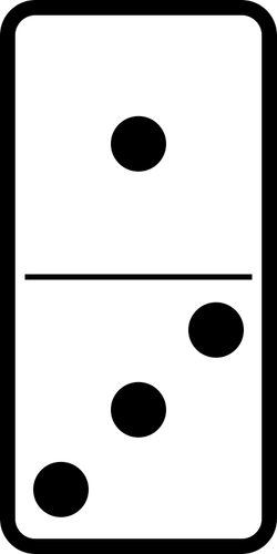 Domino tuiles image vectorielle 1-3