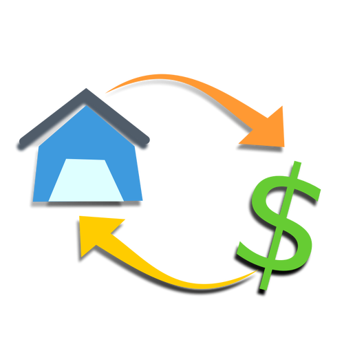 Hipoteca vector illustration