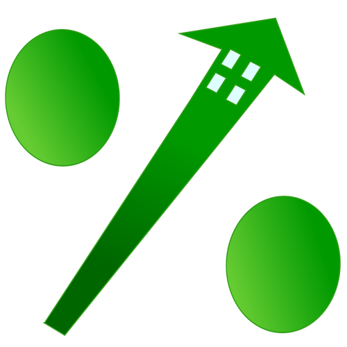 Gráficos de vetor de taxa de hipoteca