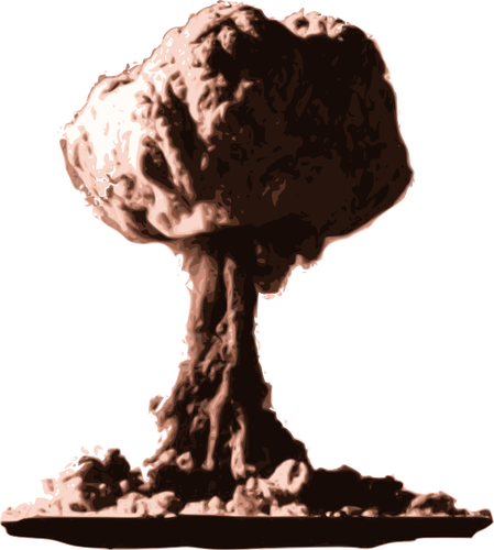 Atombombe Cloud vektorgrafikk