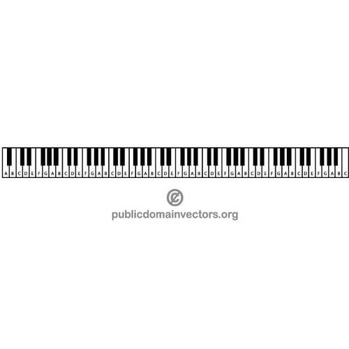 Musik-Tastatur-Vektor-ClipArt