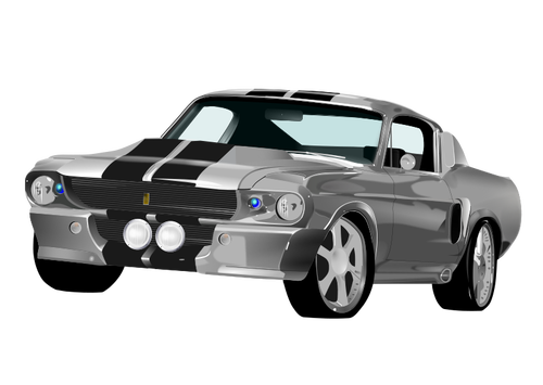 Ilustración vectorial del coche del músculo americano
